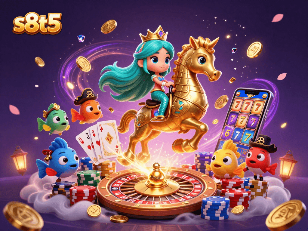 Experience thrilling gameplay at s8t5 with a vibrant underwater casino scene.