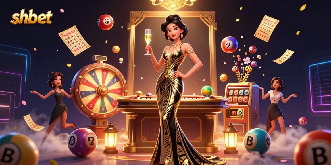 Shbet promotes thrilling gambling experiences with a glamorous woman celebrating wins.