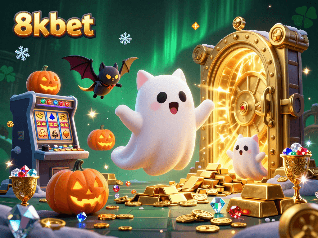 Experience the thrilling world of 8xbet with a ghost cat and treasures in a haunted casino!