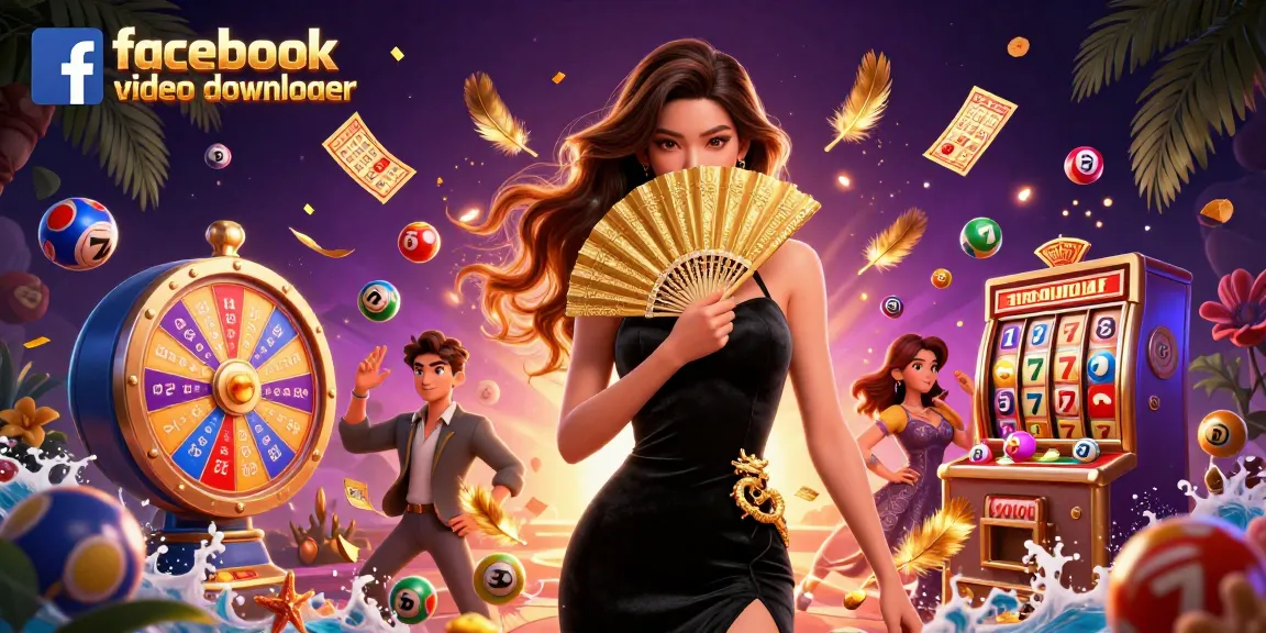 Engaging illustration of the facebook video downloader showcasing vibrant gaming elements.