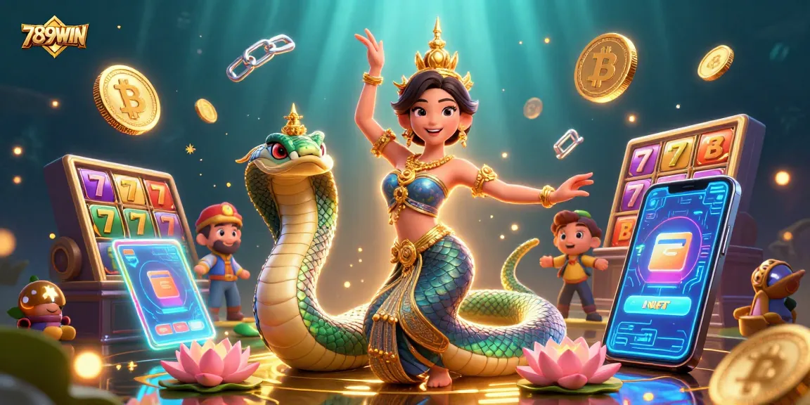 Bet big and celebrate wins at 789WIN with vibrant casino-themed illustration.