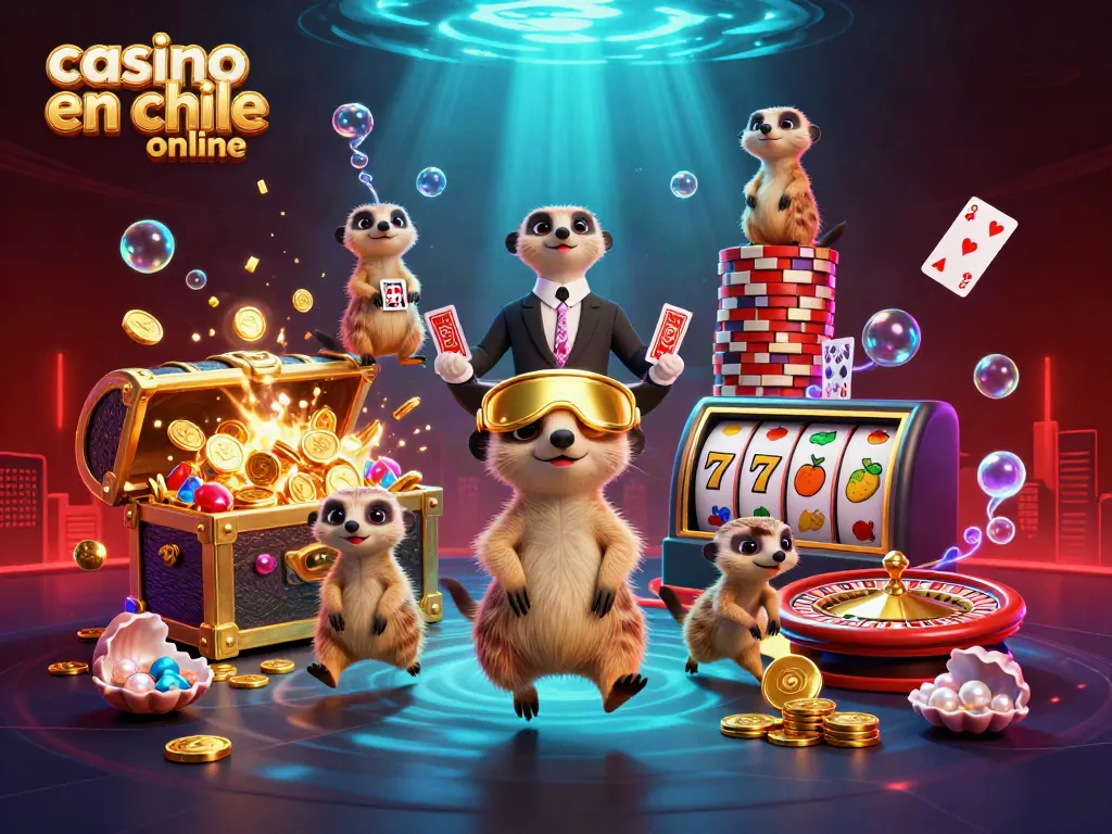 Los mejores juegos en el casino en Chile online, con una colonia de suricatas organizando la acción.