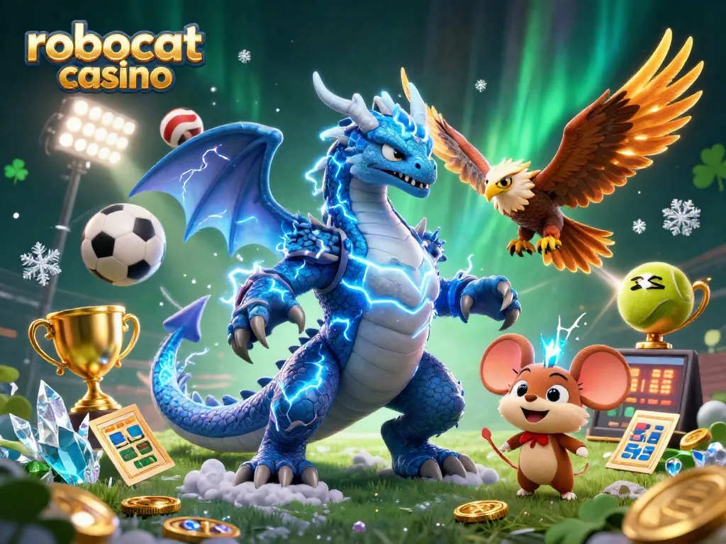 Engage in thrilling action at robocat casino with dynamic sports elements and vibrant 3D characters.