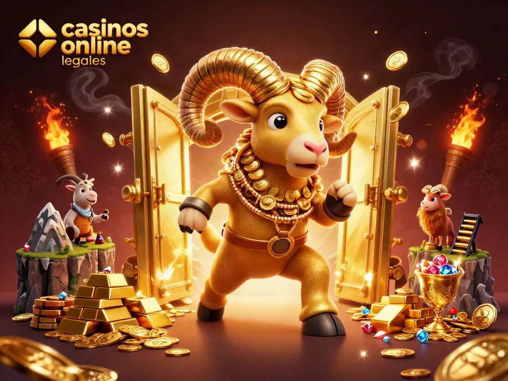 Visualiza los casinos online legales en México con un vibrante y rico escenario de casino 3D.