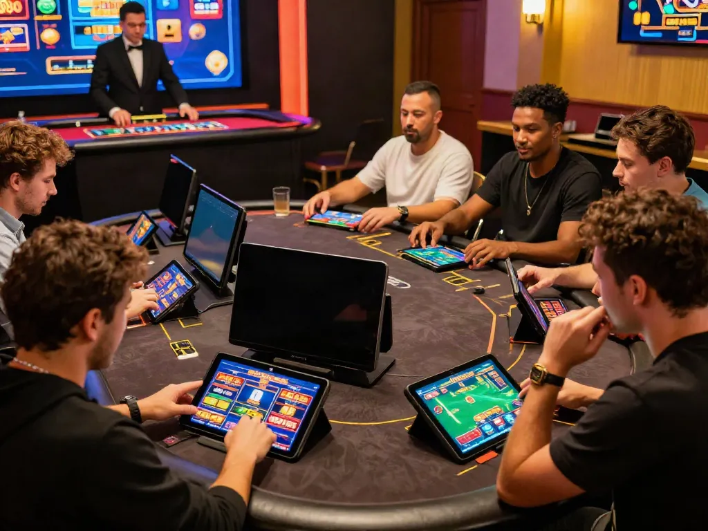 Players engaging on TA88 platform in vibrant live gaming environment
