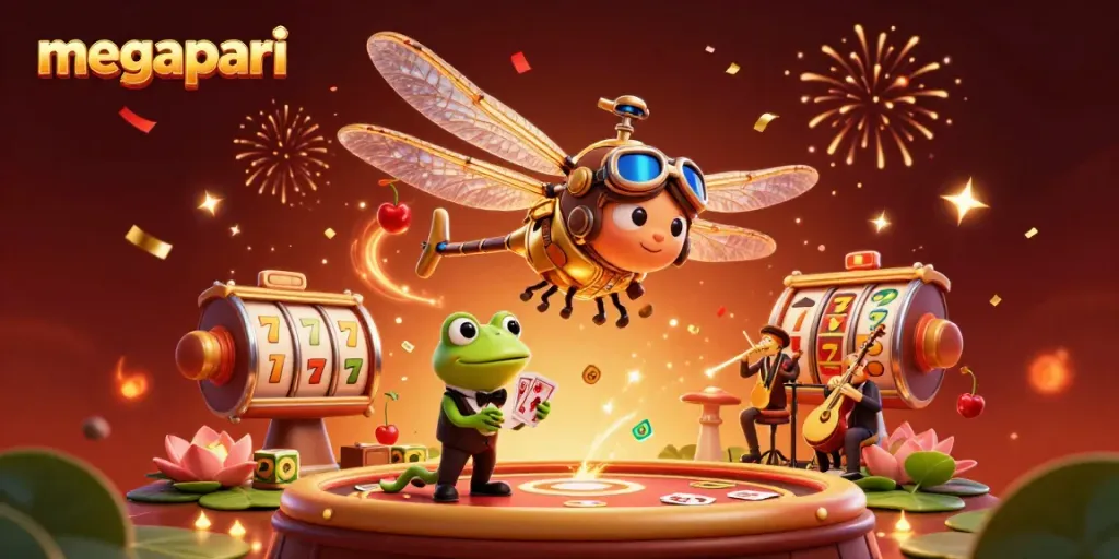 Apuesta en MegaPari con emoción y gráficos vibrantes en el casino online.