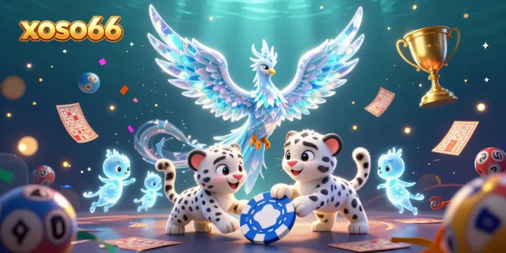 Experience the thrill of xoso66 with vibrant lottery scenes and dynamic characters.