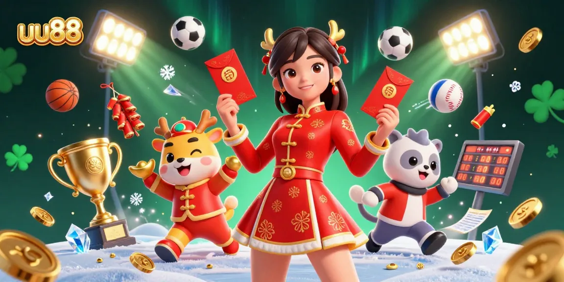 Win big at uu88 with thrilling games and vibrant casino elements in a festive scene.