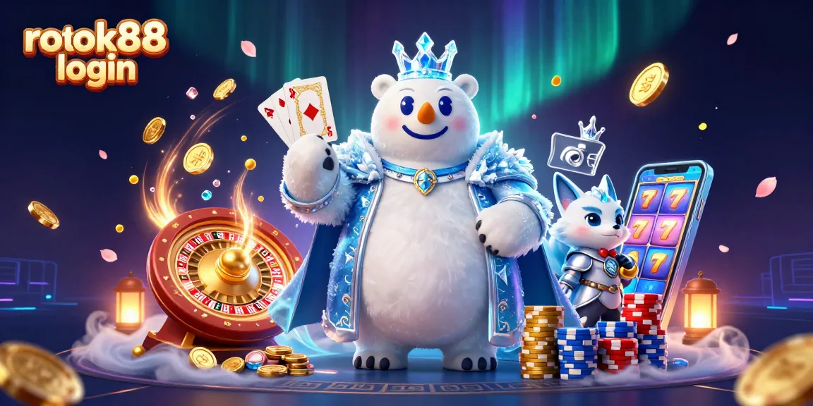 Engage with the rokok88 login interface amidst dynamic gaming action featuring vibrant casino elements.