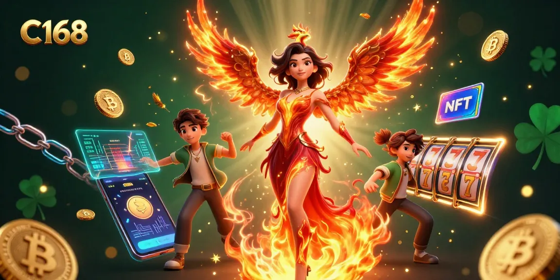 Engage with C168 at our vibrant casino featuring a fiery character and dynamic gambling elements.
