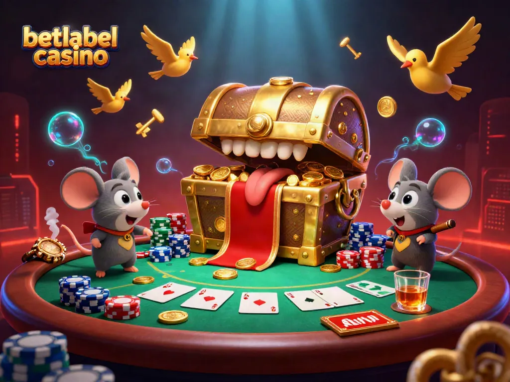 Engage with exciting gameplay at betlabel casino featuring adventurous mice and vibrant poker elements.