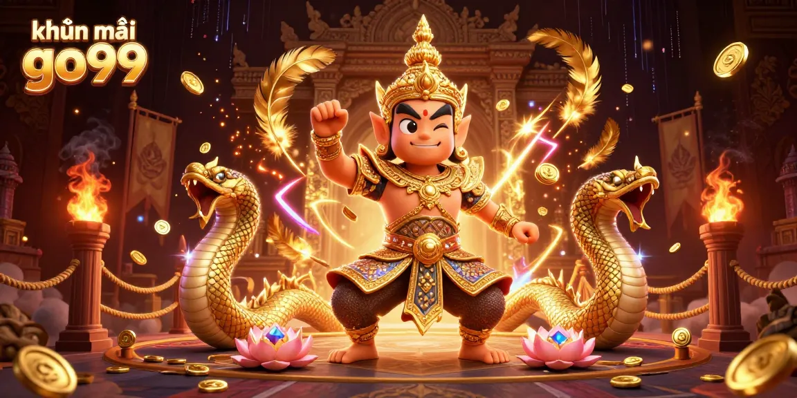 Experience thrilling khuyến mãi go99 with a dynamic 3D illustration featuring casino elements and characters.