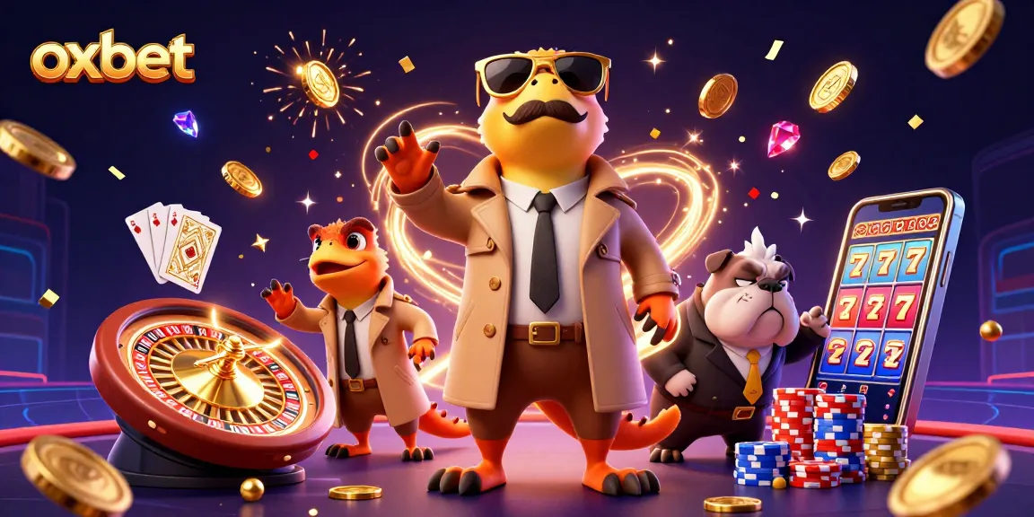 Experience the thrill of oxbet with raptors in disguise entering a VIP casino, surrounded by vibrant gaming elements.