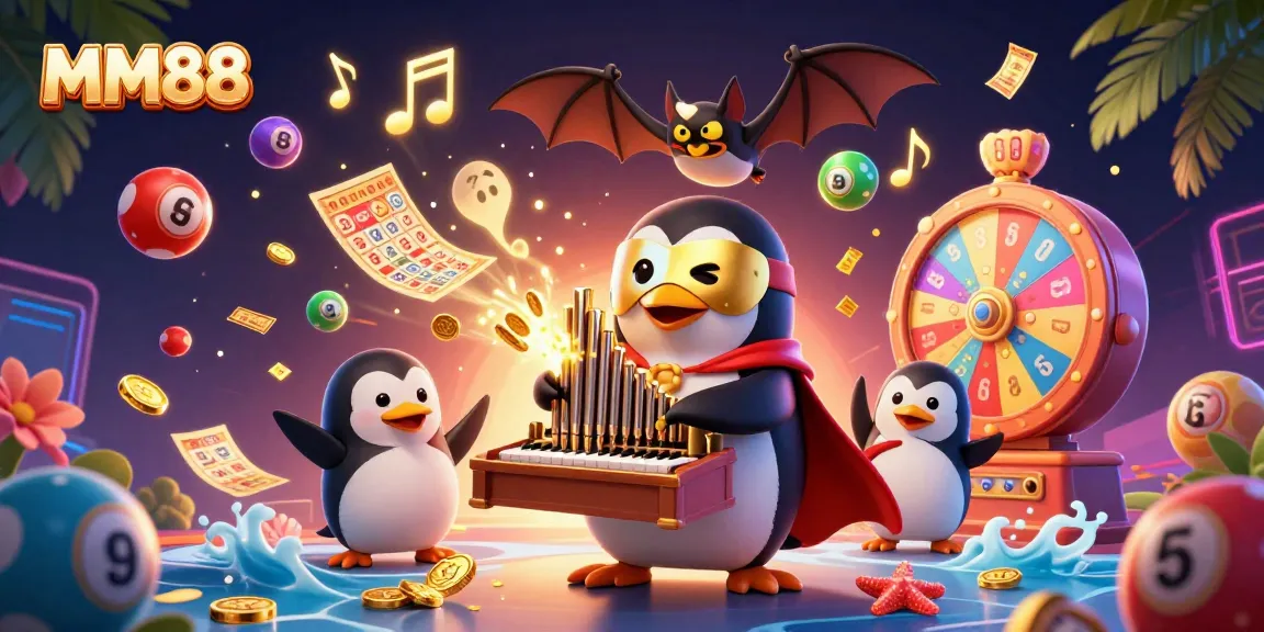 Experience thrilling gameplay with MM88's captivating 3D casino scene, featuring vibrant characters and dynamic elements.