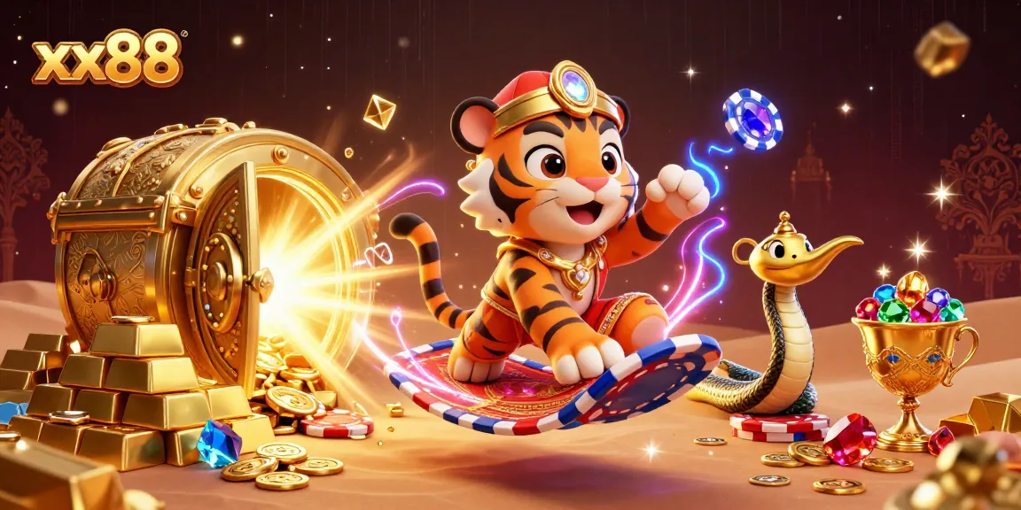 Experience exciting gameplay with xx88 in a vibrant 3D casino world of treasures and magic.